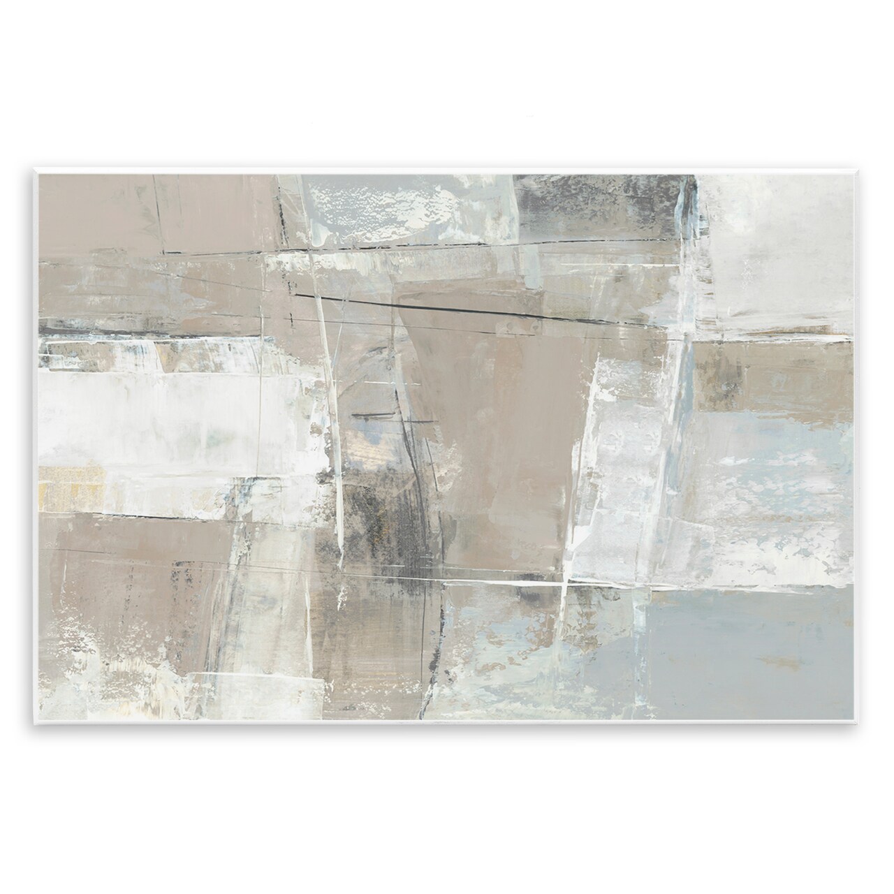 Stupell Industries Subtle Structured Neutral Abstract Wall Plaque By Hannah Dawson